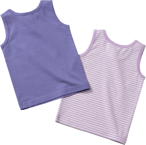 Unterhemden, lila, Gr. 98, 2 St