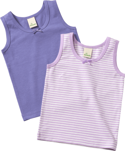 Sofortiger Versand Unterhemden, lila, Gr. 98, 2 St