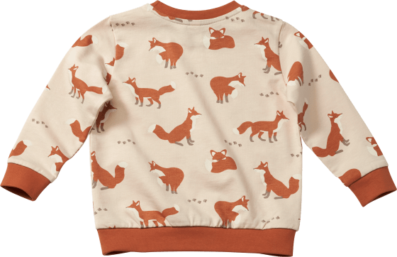 Sweatshirt mit Fuchs-Muster, 1 104, beige, Gr. St