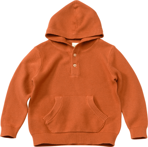 Pullover mit Kapuze, braun, Gr. 104, 1 St