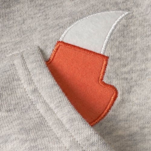 Sweatshirt mit Fuchs-Motiv, grau, Gr. St 110, 1