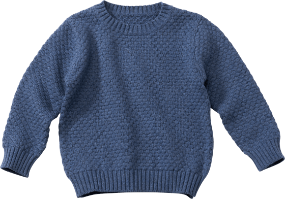 Strick, blau, 104, Gr. 1 St Pullover aus