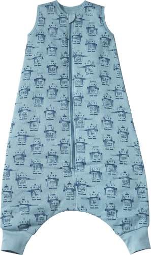 Schlafsack mit Beinen 3 TOG, mit 100 St 1 cm, blau, Roboter-Muster