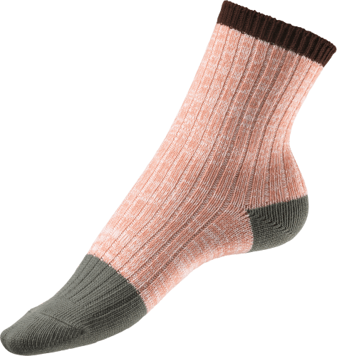 Socken mit Ripp-Struktur, rosa & 39-42, Gr. grün, 1 St