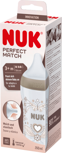 Babyflasche Perfect Match, braun, ab Monaten, ml, 1 260 3 St