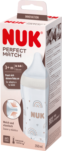 Match, Perfect 3 ml, St 260 Babyflasche 1 ab Monaten, beige,