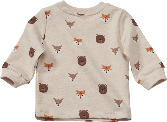 Sweatshirt mit Tier-Muster, beige, Gr.68, St 1