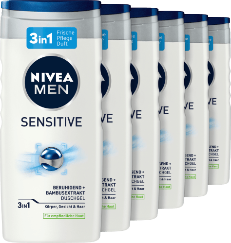 Sensitive 1500 (6x250 ml), ml Vorteilspack 3in1, Duschgel