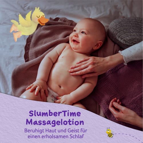Baby Massagelotion beruhigend SlumberTime ml 150 & Mondmilch, Lavendel
