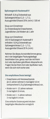 Spitzwegerich Hustensirup, 250 ml