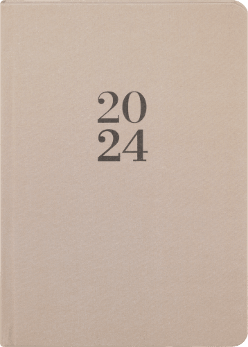 Kalender 2024 mit Leineneinband Beige, 1 St | Kreative Fotoideen