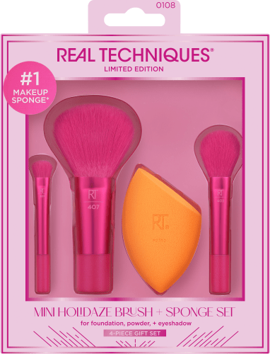 Make-up Set 4tlg Mini Holidaze Brush + Sponge, 1 St