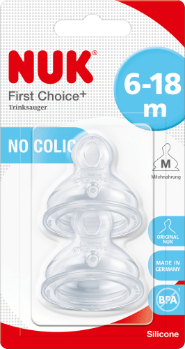Trinksauger First Choice+ Silikon, (Milch), 2 Monate, 6-18 M Gr. St