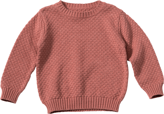 Pullover mit Struktur, rosa, 116, St Gr. 1