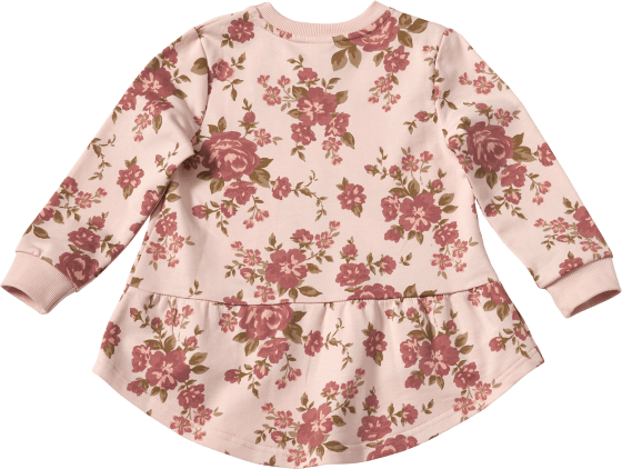 Sweatshirt mit 1 St rosa, Gr. Rosen-Muster, 104