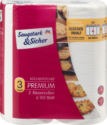 Blatt), Premium Küchentücher St 2 (2x102