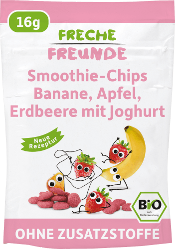 ab 16 g Joghurt, 3 Jahren, Apfel Kindersnack Erdbeere Banane mit Smoothie-Chips
