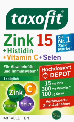 Selen Tabletten 40 Vitamin C.+ 31,2 + g Zink+ Histidin St,