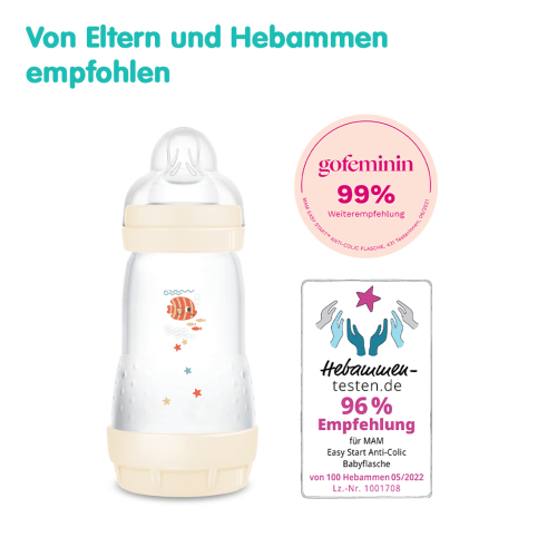 Babyflasche Easy Start Anti-Colic, Geburt 260 an, ml, 1 creme, St von