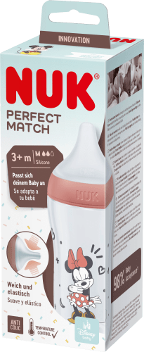 Babyflasche Perfect Match Minnie, rot, ab 3 Monaten, 260 ml, 1 St