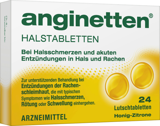 Halstabletten Honig Zitrone, 24 St