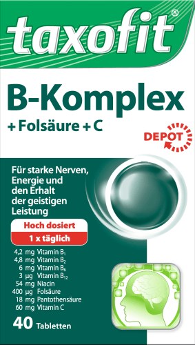 Vitamin B-Komplex Depot Tabletten 40 St., 7,4 g