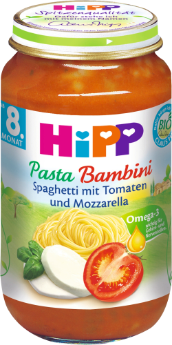 Menü Pasta 220 Bambini Monat, mit Spaghetti Tomaten g und 8. ab Mozarella