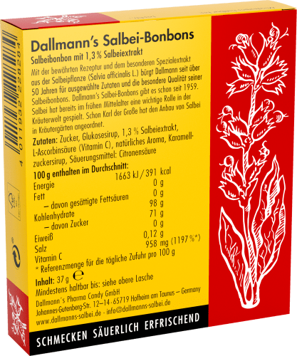 g (20 mit Vitamin Hals- Salbei-Bonbons und 37 Stück), Hustenbonbons C