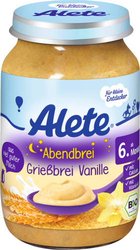 Grießbrei mit Vanille ab 6. Monat, 190 g | Babygläschen & Co.