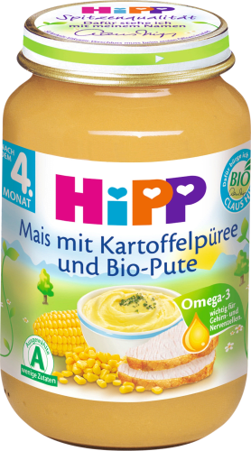 Kartoffel Bio-Pute Babymenü Mais nach und Monat, dem 4. 190 mit g