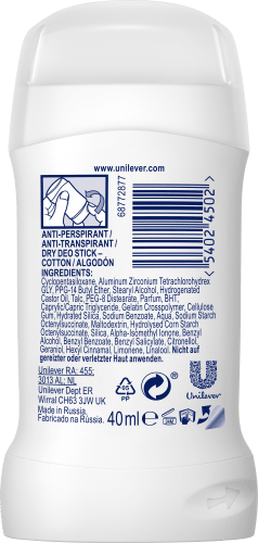Antitranspirant Deostick ml Cotton Dry, 40