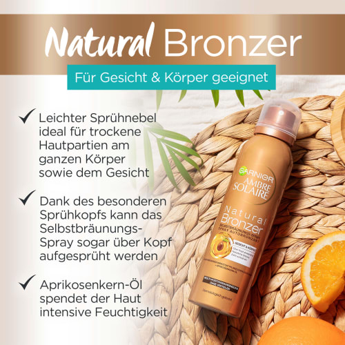 Bronzer, Natural Selbstbräuner 150 ml Spray