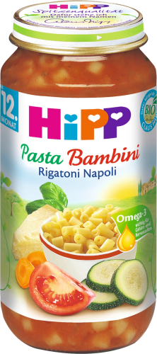 Kindermenü Pasta Bambini Rigatoni Napoli ab 12. Monat, 250 g