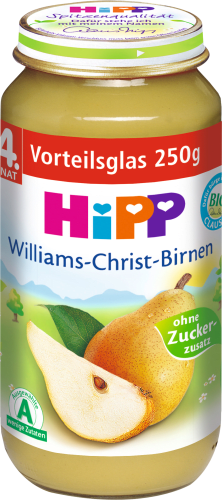 Früchte Williams-Christ-Birnen nach dem 4. Monat, 250 g | Babygläschen & Co.