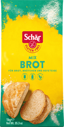 Mehl-Mix für Brot, Brötchen & Hefeteige, glutenfrei, 1 kg