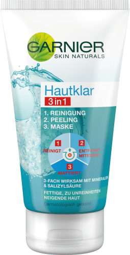 Reinigung + Peeling + Hautklar Maske 3in1, 150 ml