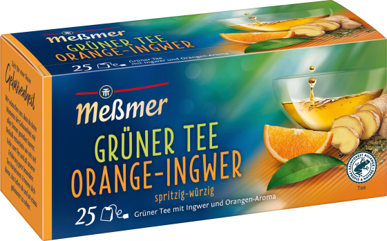 Grüner Tee Orange, Ingwer 43,75 (25 Beutel), g