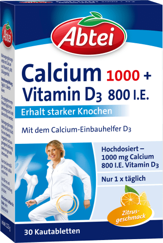 Osteo Kautabletten D3 St., 30 + 113 g 1000 Vital Calcium