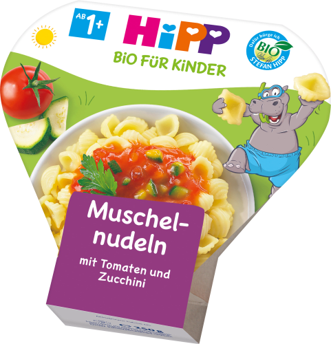 Tomaten Zucchini Kinder Jahr, Muschelnudeln 250 Kinderteller g Bio und 1 mit Pasta ab
