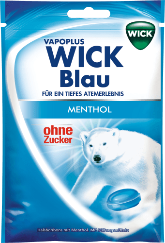 Blau Menthol Bonbon zuckerfrei, 72 g