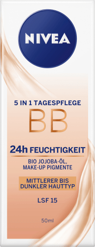 Getönte Tagescreme Essentials 5in1 BB Mittel/Dunkel, 50 ml