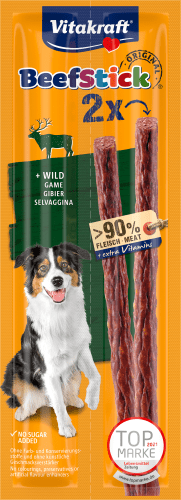 Hundeleckerli mit Stick, Beef 24 g Wild