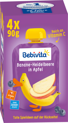 g Banane-Heidelbeere 1 Quetschie in 360 (4x90 Jahr Apfel g), ab