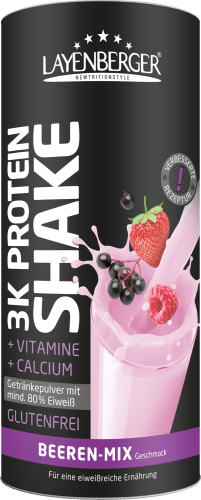 Protein Shake Pulver, 3K Beeren-Mix, 360 g