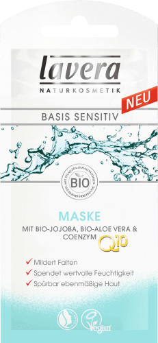 Q10 Maske Sensitiv 10 Coenzym & Q10, Bio-Aloe ml Vera mit Basis Bio-Jojoba,