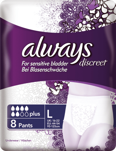 Discreet Pants Plus 8 Blasenschwäche, St Large