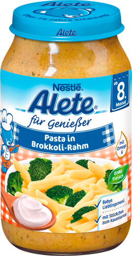 in 8. ab Monat, 220 Menü Pasta Brokkoli-Rahm g