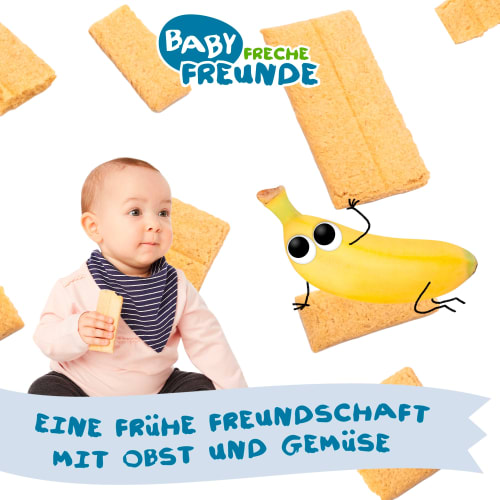 Banane Monat, Babysnack 6x14g, 8. g Kürbis ab dem Knusper-Schnitte 84 &