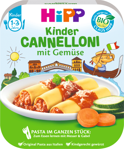 Kinderteller Cannelloni mit ab Jahr, 250 Gemüse 1 g