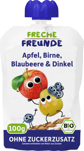 Quetschie Apfel, & Birne, ab Blaubeere Dinkel 100 1 Jahr, g